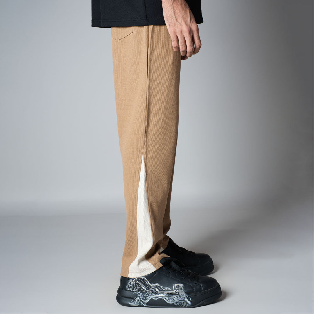 KHAKHI TWO TONE SWEATPANTS
