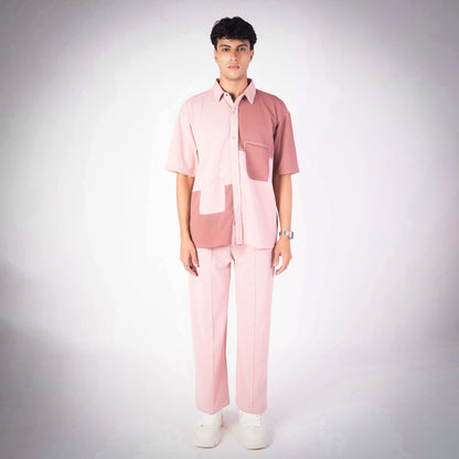 PINK DUAL TONE SHIRT