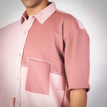 PINK DUAL TONE SHIRT