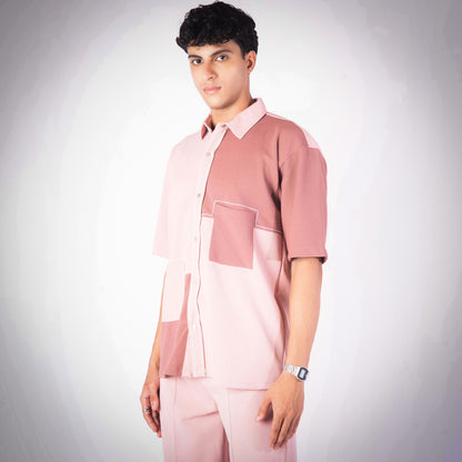 PINK DUAL TONE SHIRT