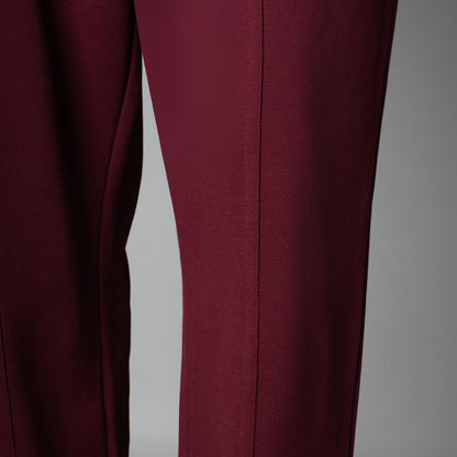 MAROON SLIT SWEATPANTS
