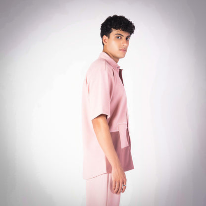 PINK DUAL TONE SHIRT