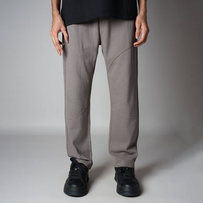 GREY PANELWORK SWEATPANTS