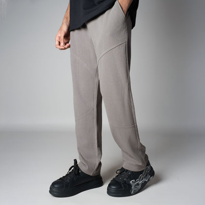 GREY PANELWORK SWEATPANTS