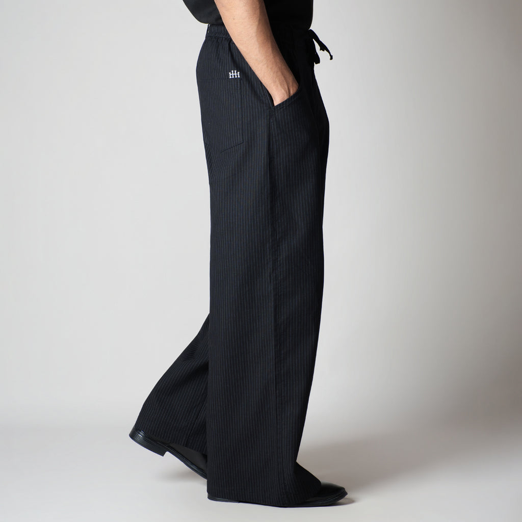 CHARCOAL VERTICAL STRIPED PANT