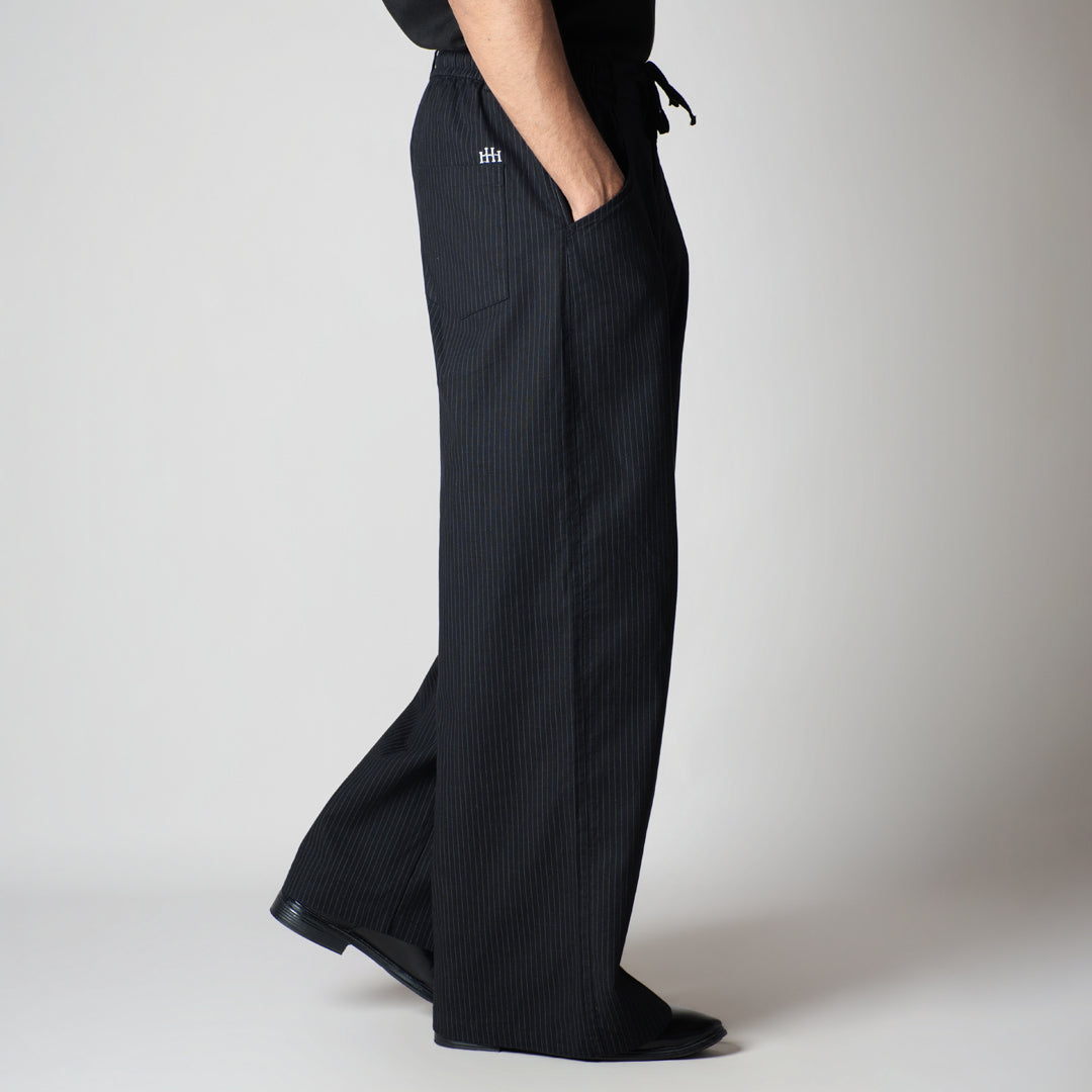 CHARCOAL VERTICAL STRIPED PANT