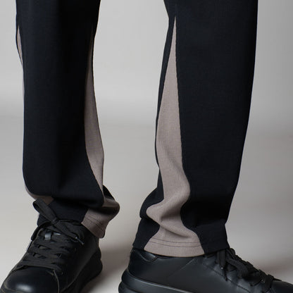 BLACK TWO TONE SWEATPANTS