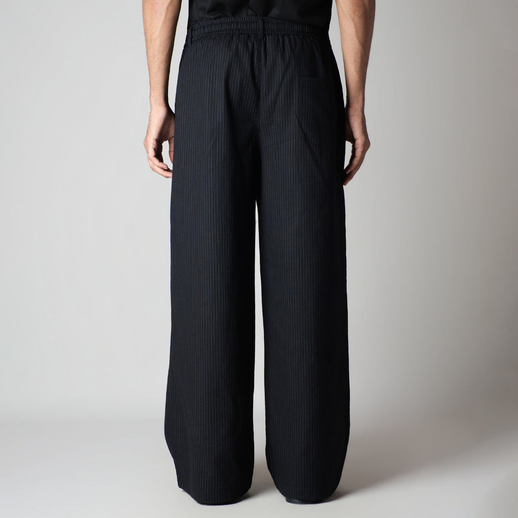 CHARCOAL VERTICAL STRIPED PANT