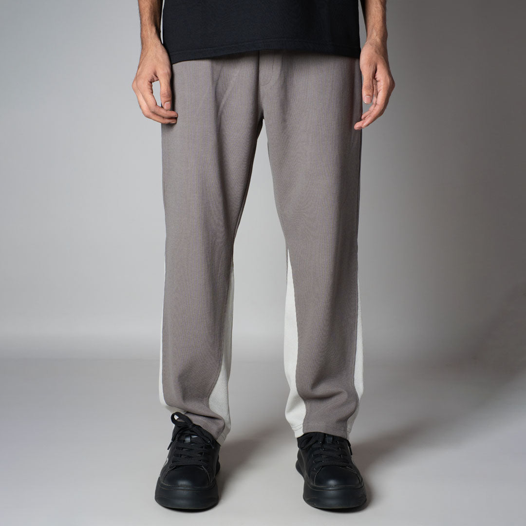 GREY TWO TONE SWEATPANTS