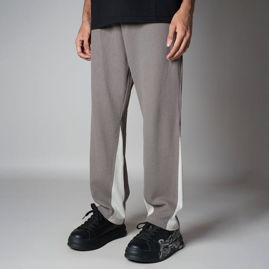 GREY TWO TONE SWEATPANTS
