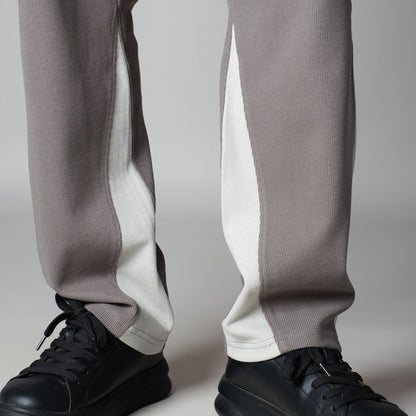 GREY TWO TONE SWEATPANTS