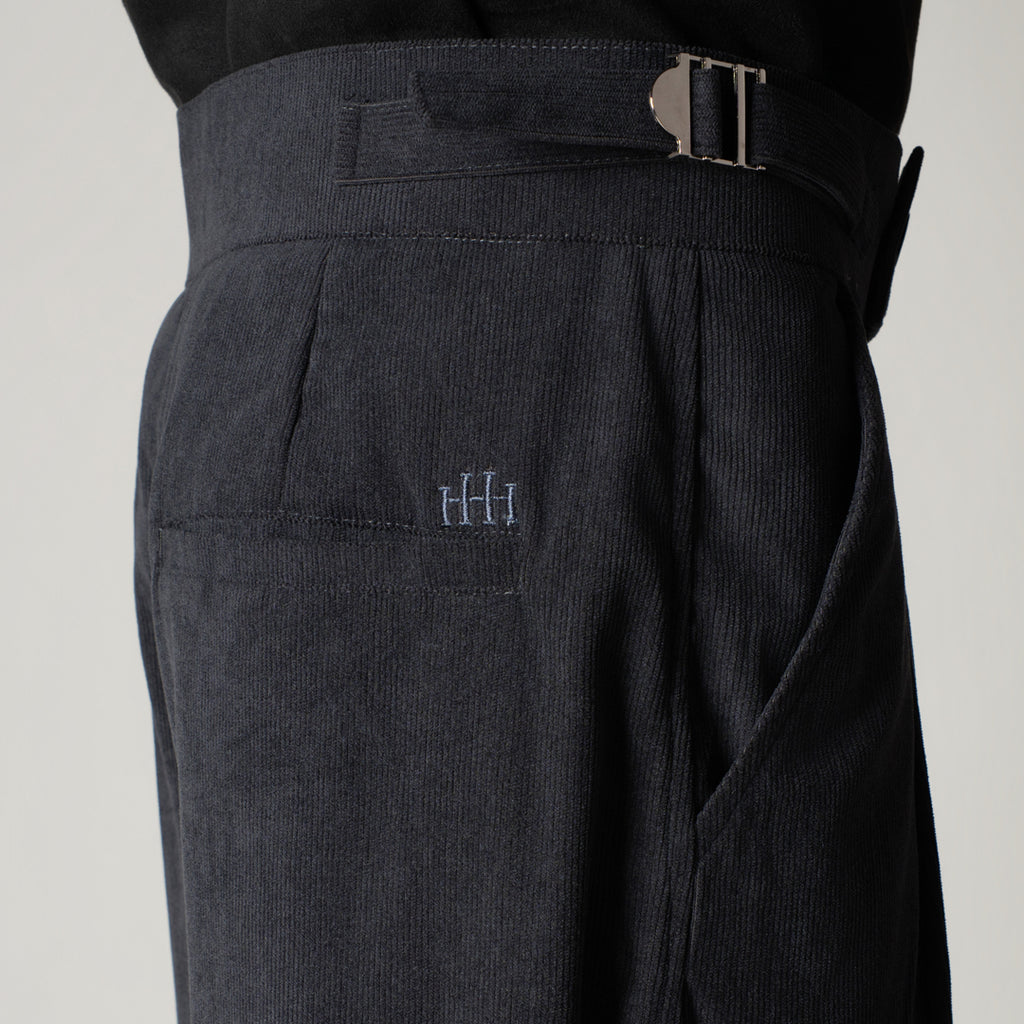 NAVY CORDUROY FORMAL TROUSER
