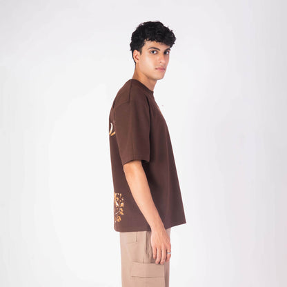 MAGESTIC DEER OVERSIZED GRAPHIC T-SHIRT