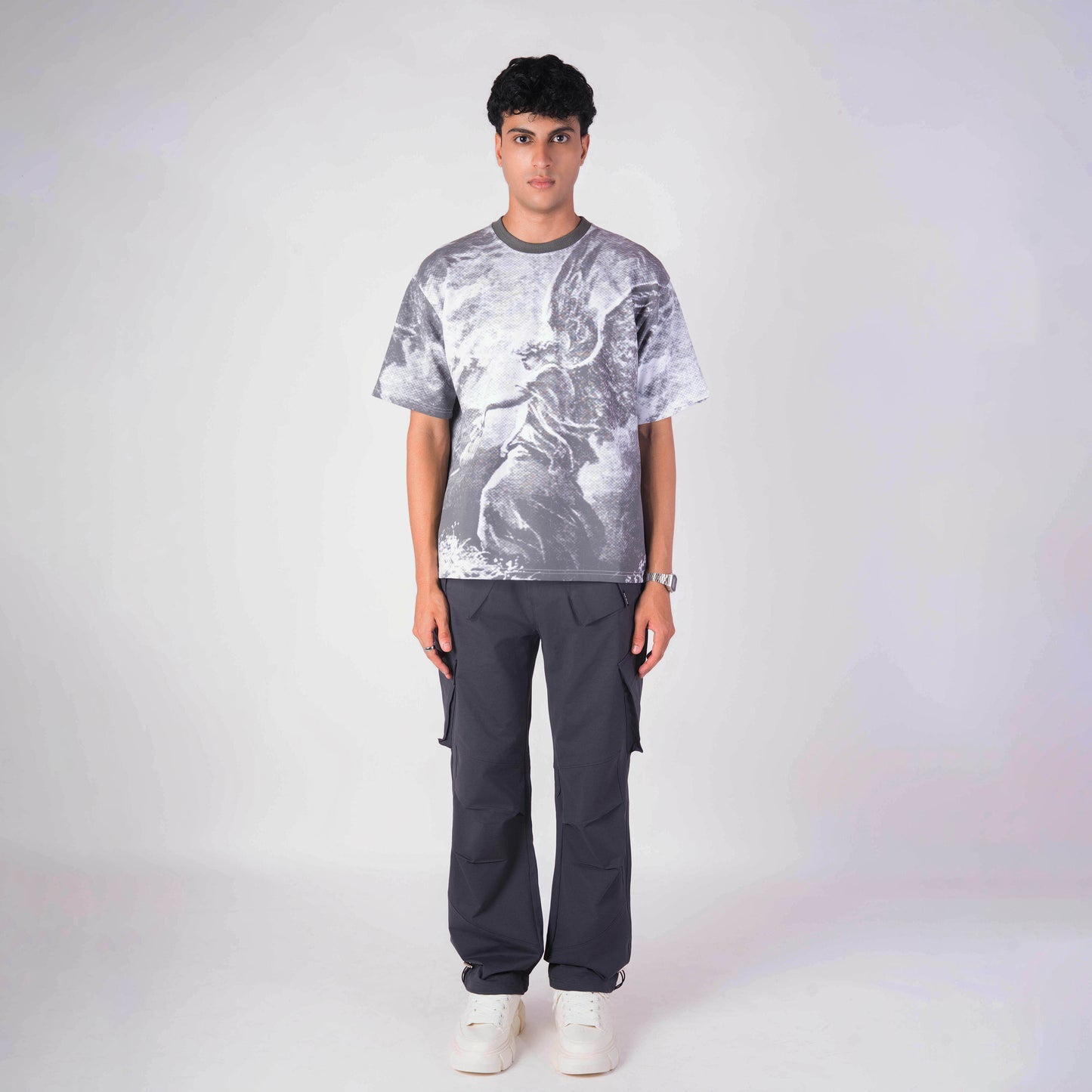 ANGEL OF LORD OVERSIZED GRAPHIC T-SHIRT