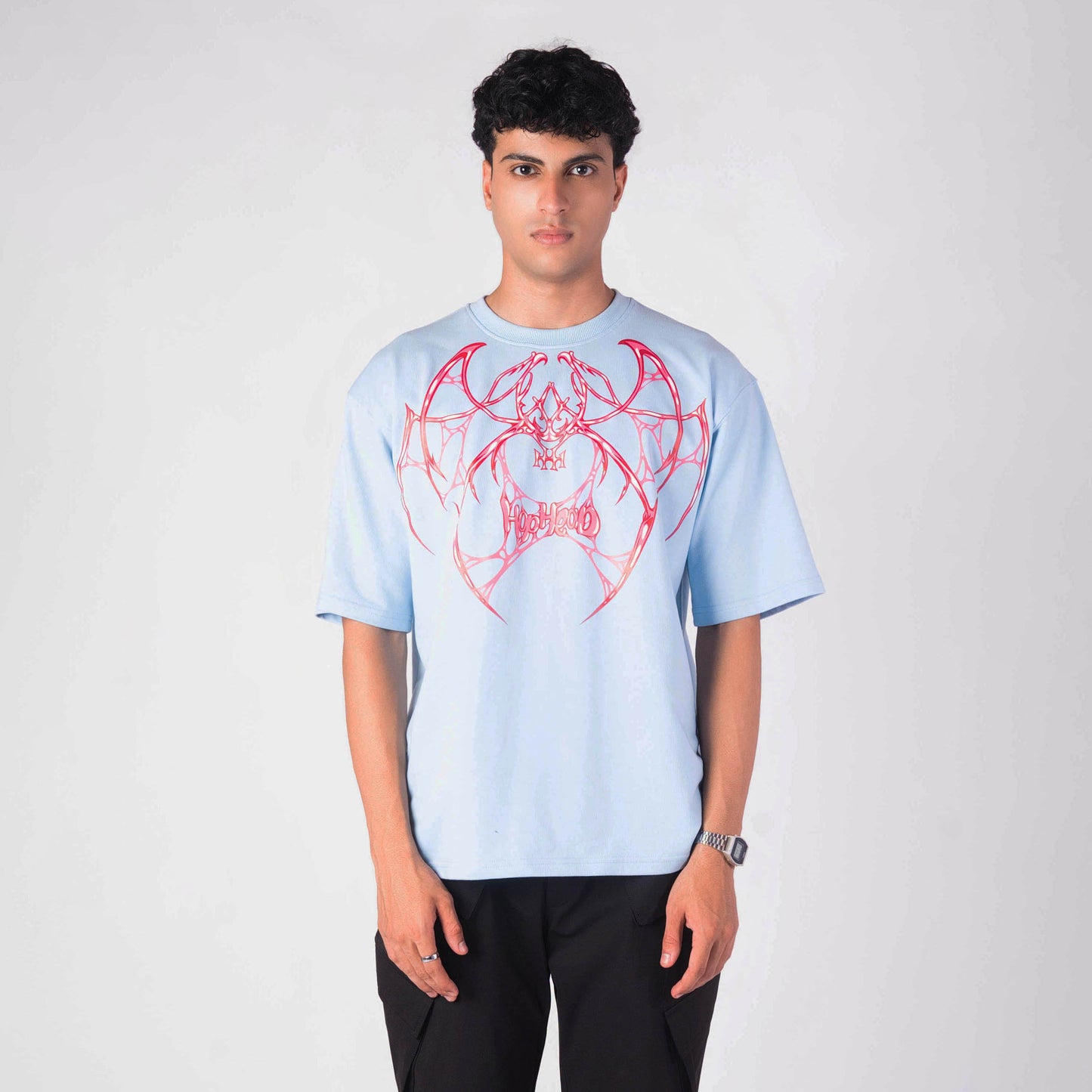 ALIEN WEB OVERSIZED GRAPHIC T-SHIRT