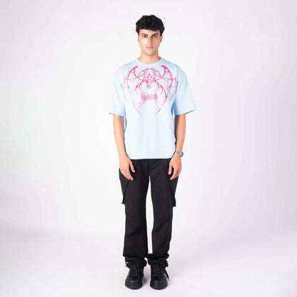 ALIEN WEB OVERSIZED GRAPHIC T-SHIRT