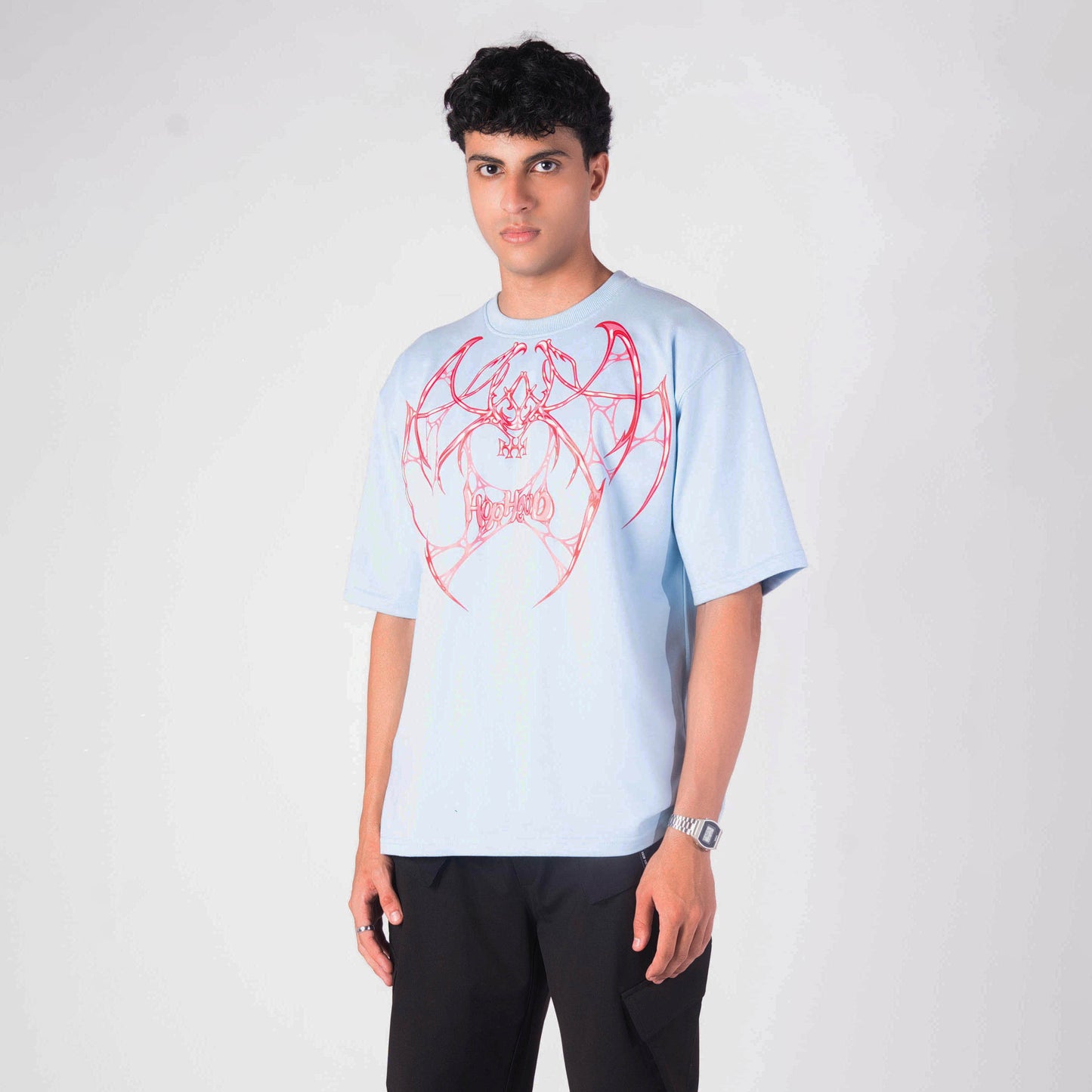 ALIEN WEB OVERSIZED GRAPHIC T-SHIRT