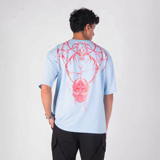 ALIEN WEB OVERSIZED GRAPHIC T-SHIRT