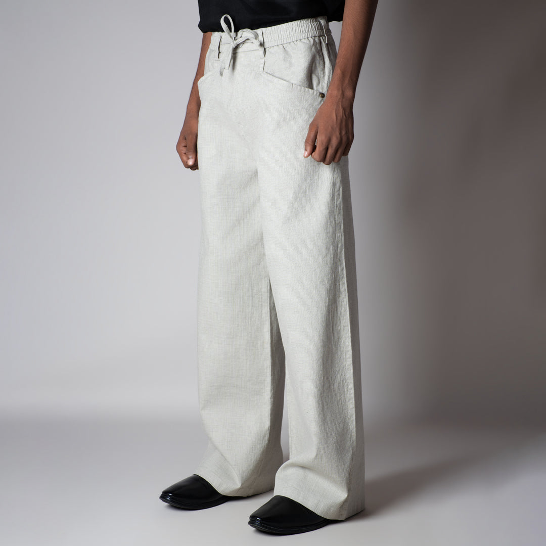 OYESTER CREAM SOFTMOVE COTTON PANTS