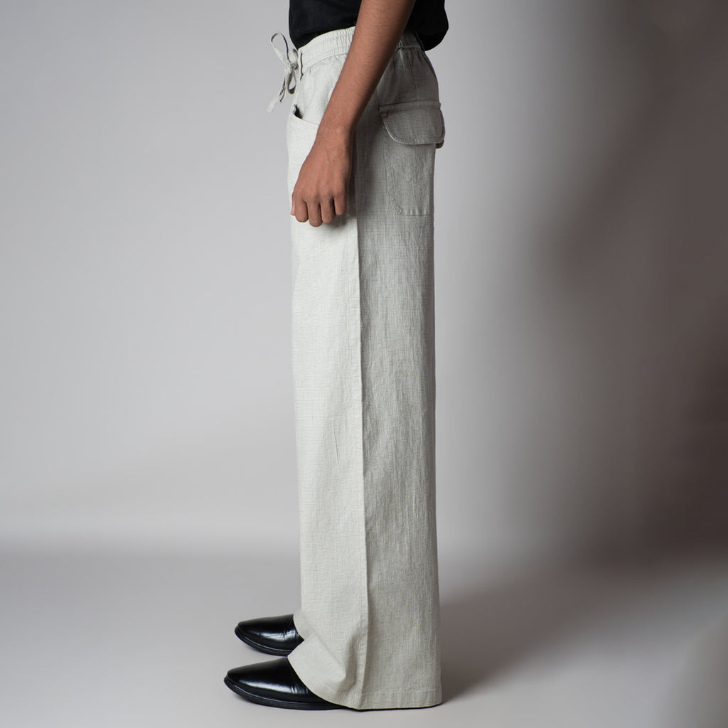 OYESTER CREAM SOFTMOVE COTTON PANTS