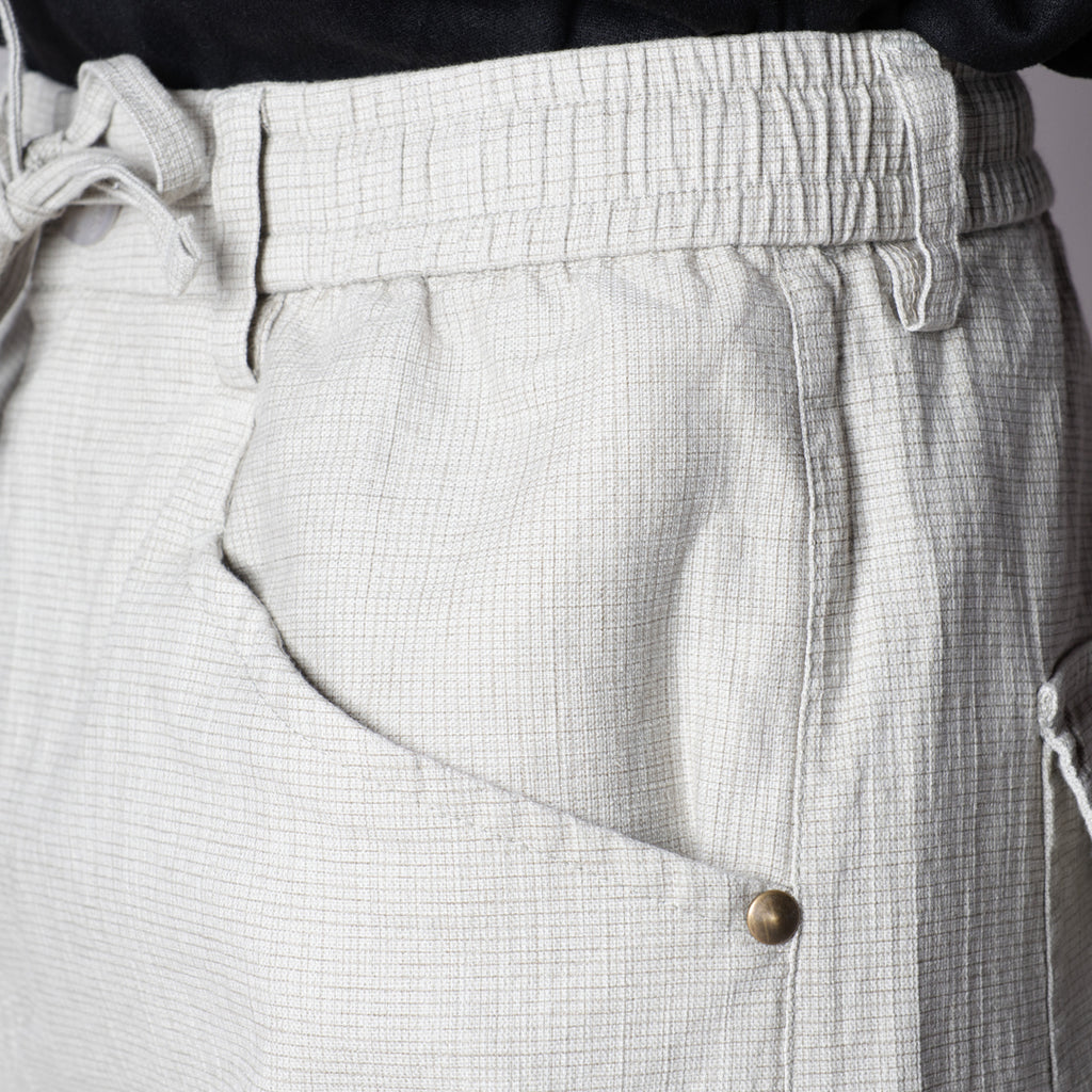 OYESTER CREAM SOFTMOVE COTTON PANTS