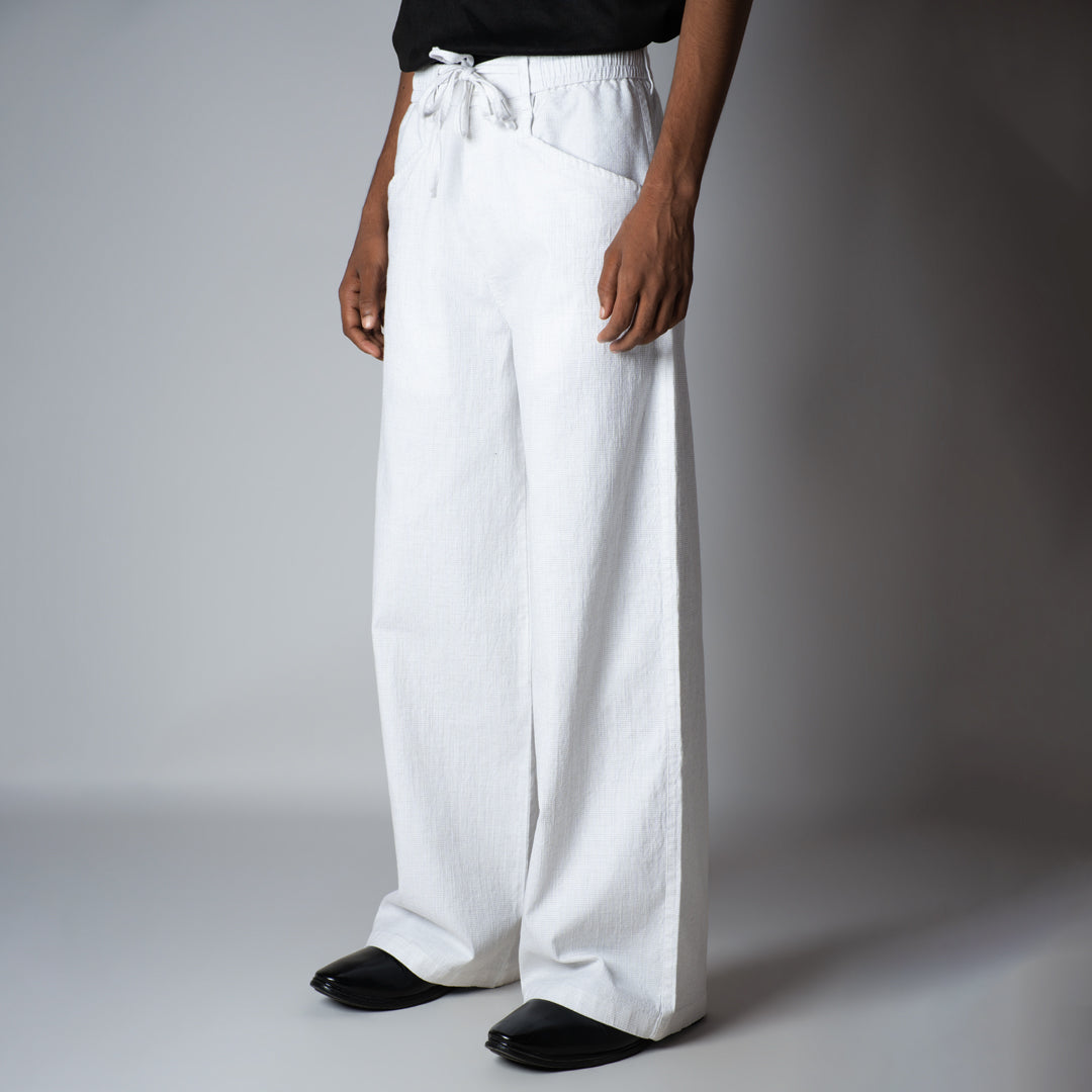 WHITE SOFTMOVE COTTON PANTS