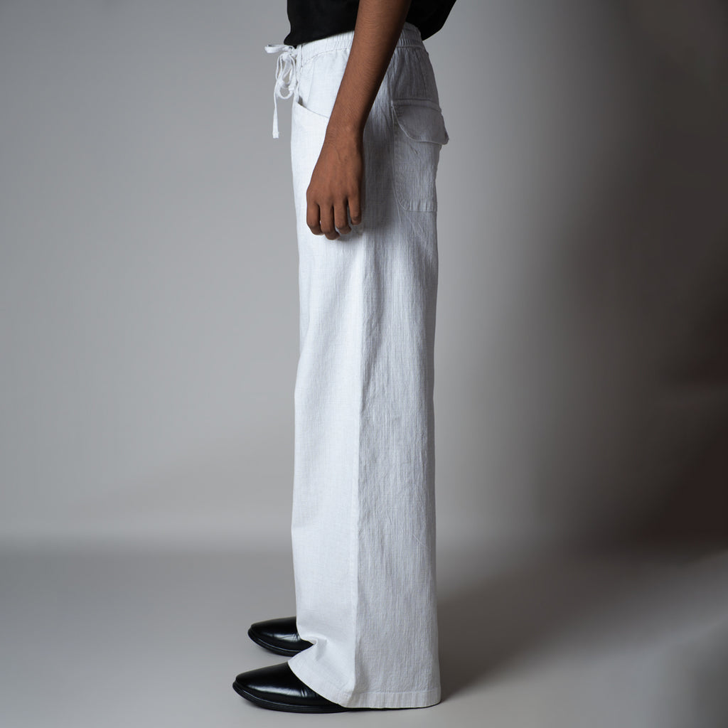 WHITE SOFTMOVE COTTON PANTS