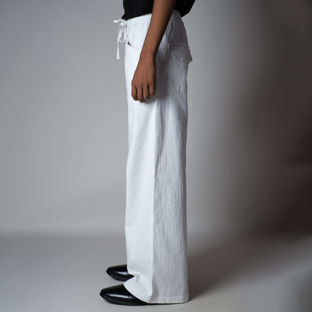WHITE SOFTMOVE COTTON PANTS