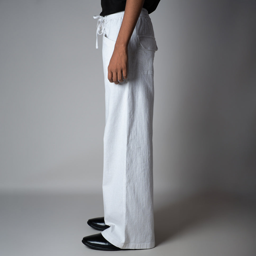 WHITE SOFTMOVE COTTON PANTS