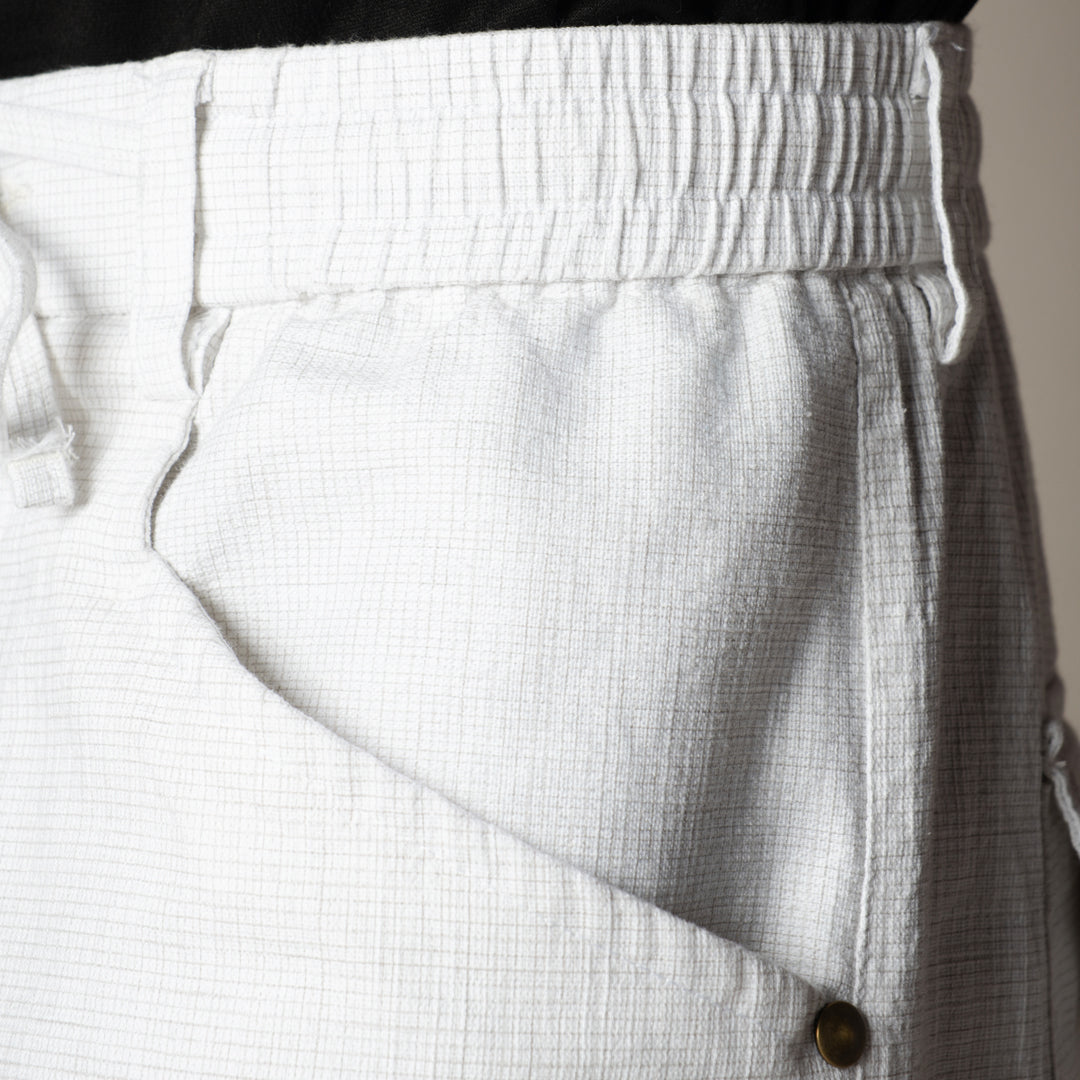 WHITE SOFTMOVE COTTON PANTS