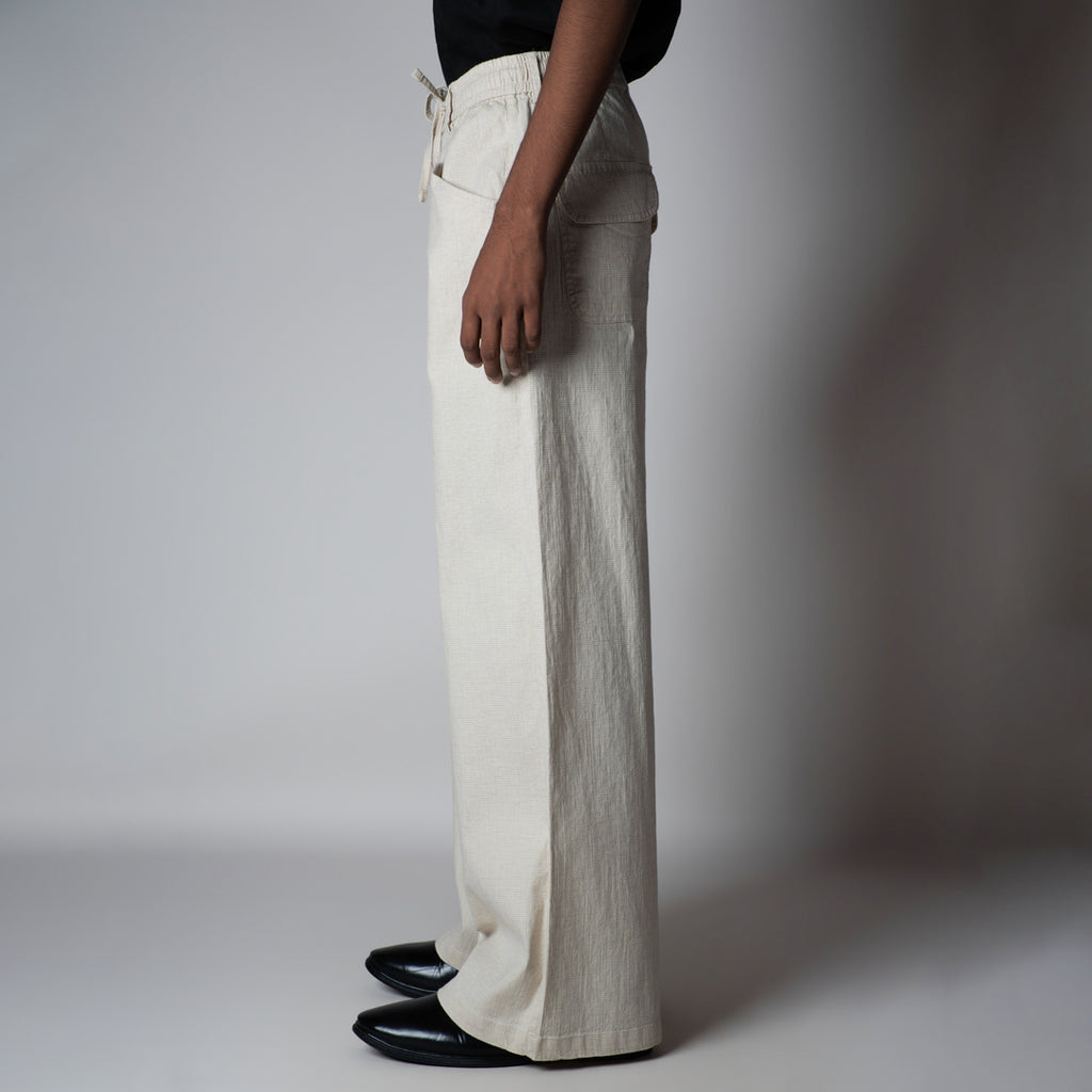 CREAM SOFTMOVE COTTON PANTS