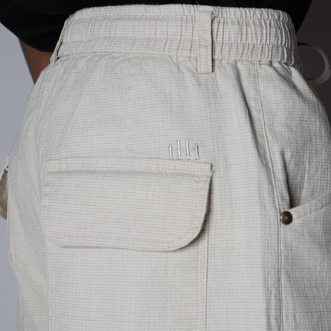 CREAM SOFTMOVE COTTON PANTS