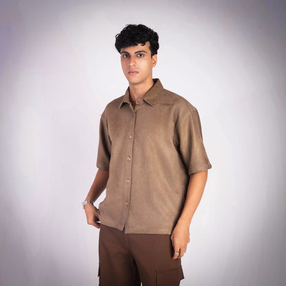 OAK BROWN CLASSIC SUEDE SHIRT