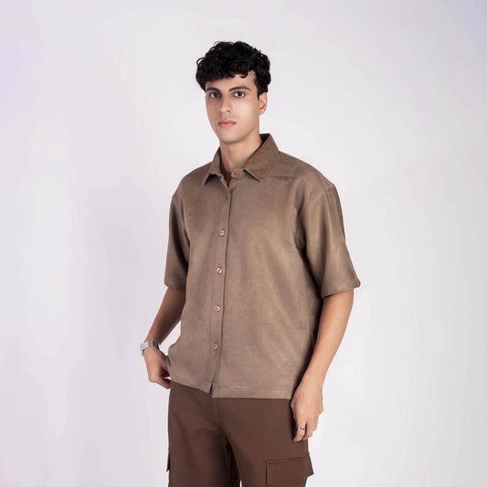 OAK BROWN CLASSIC SUEDE SHIRT