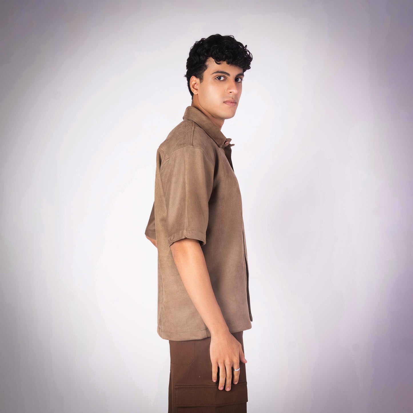 OAK BROWN CLASSIC SUEDE SHIRT