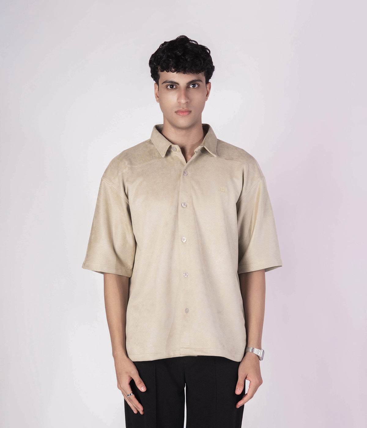 MOSS GREEN CLASSIC SUEDE SHIRT