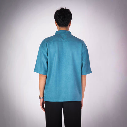 TURQUOISE CLASSIC SUEDE SHIRT