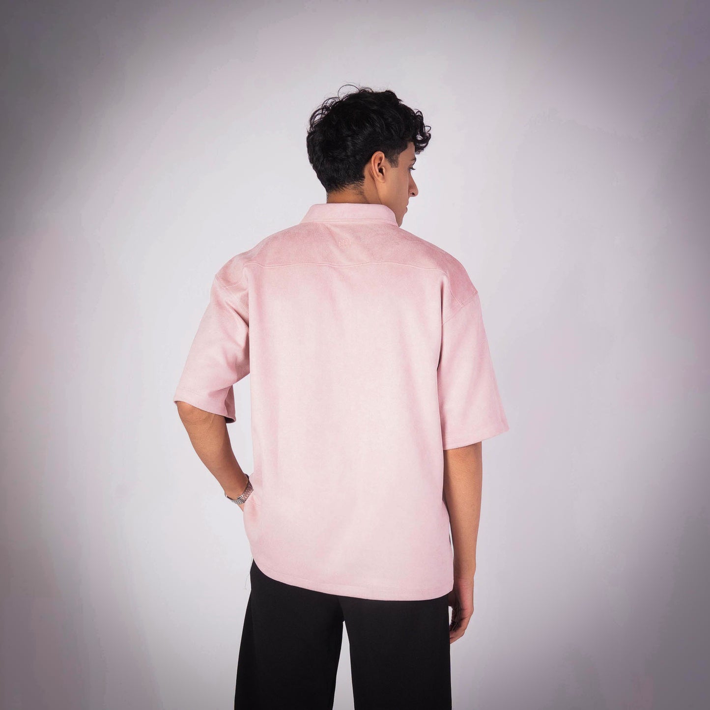 CORAL PINK CLASSIC SUEDE SHIRT