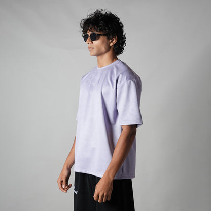 LILAC ULTRALIGHT SUEDE T-SHIRT