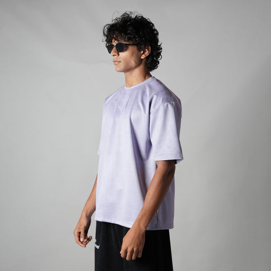 LILAC ULTRALIGHT SUEDE T-SHIRT