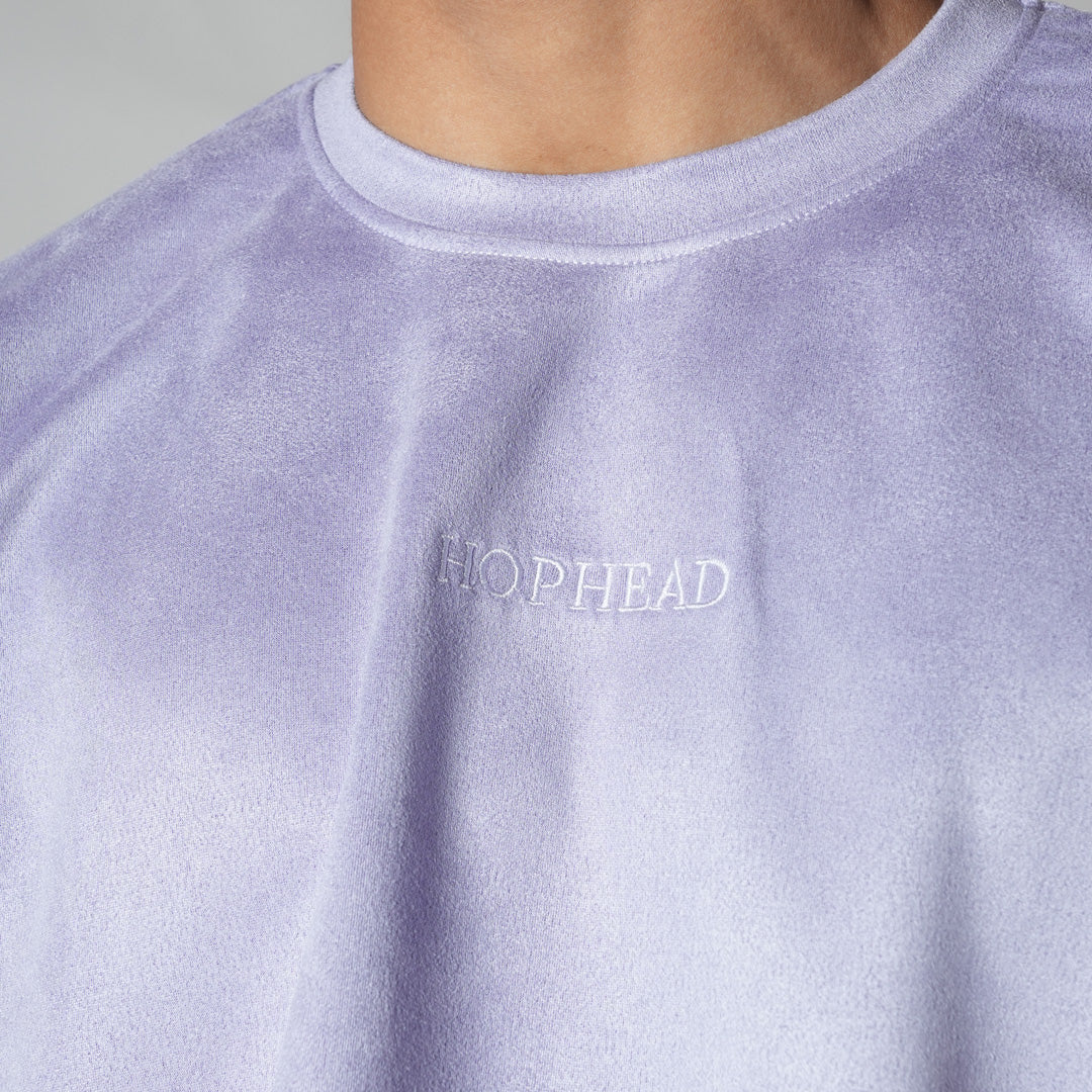 LILAC ULTRALIGHT SUEDE T-SHIRT