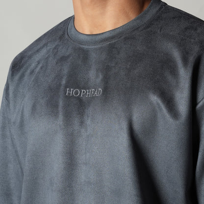 CHARCOAL ULTRALIGHT SUEDE T-SHIRT
