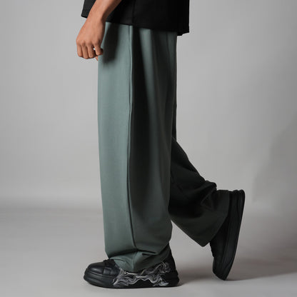 PISTACHIO GREEN EXTREME BAGGY BASIC SWEATPANTS