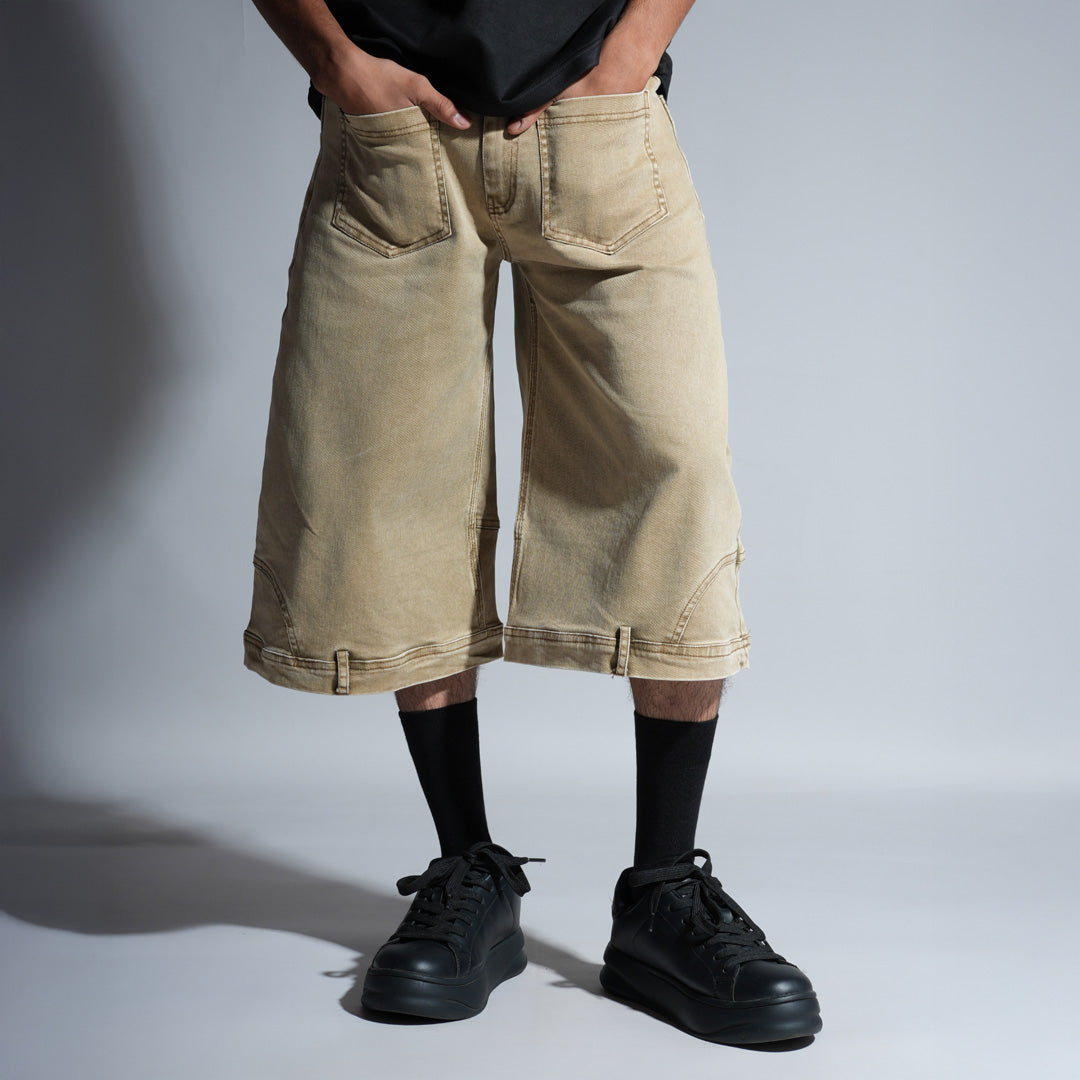 KHAKHI REVERSE JORTS