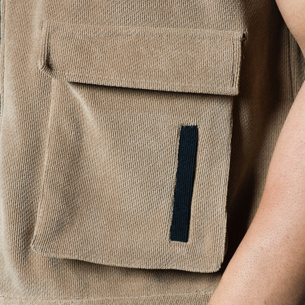 SAND DUAL KNITDRIP UTILITY JACKET