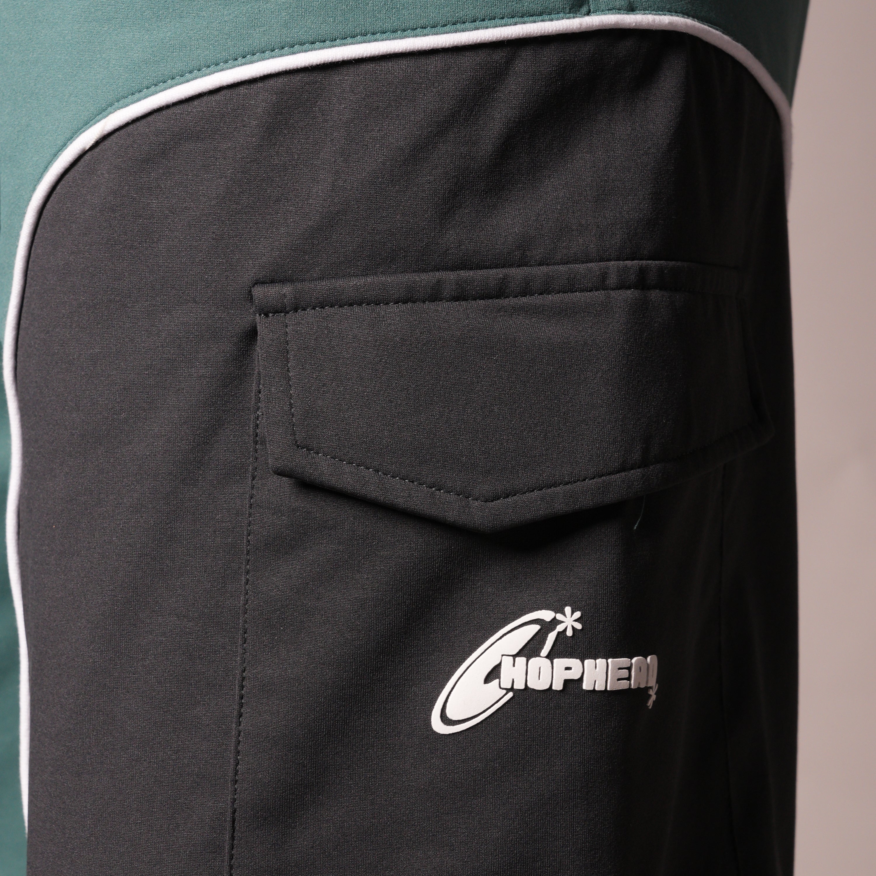 GREEN & CHARCOAL DUALTONE SHORTS