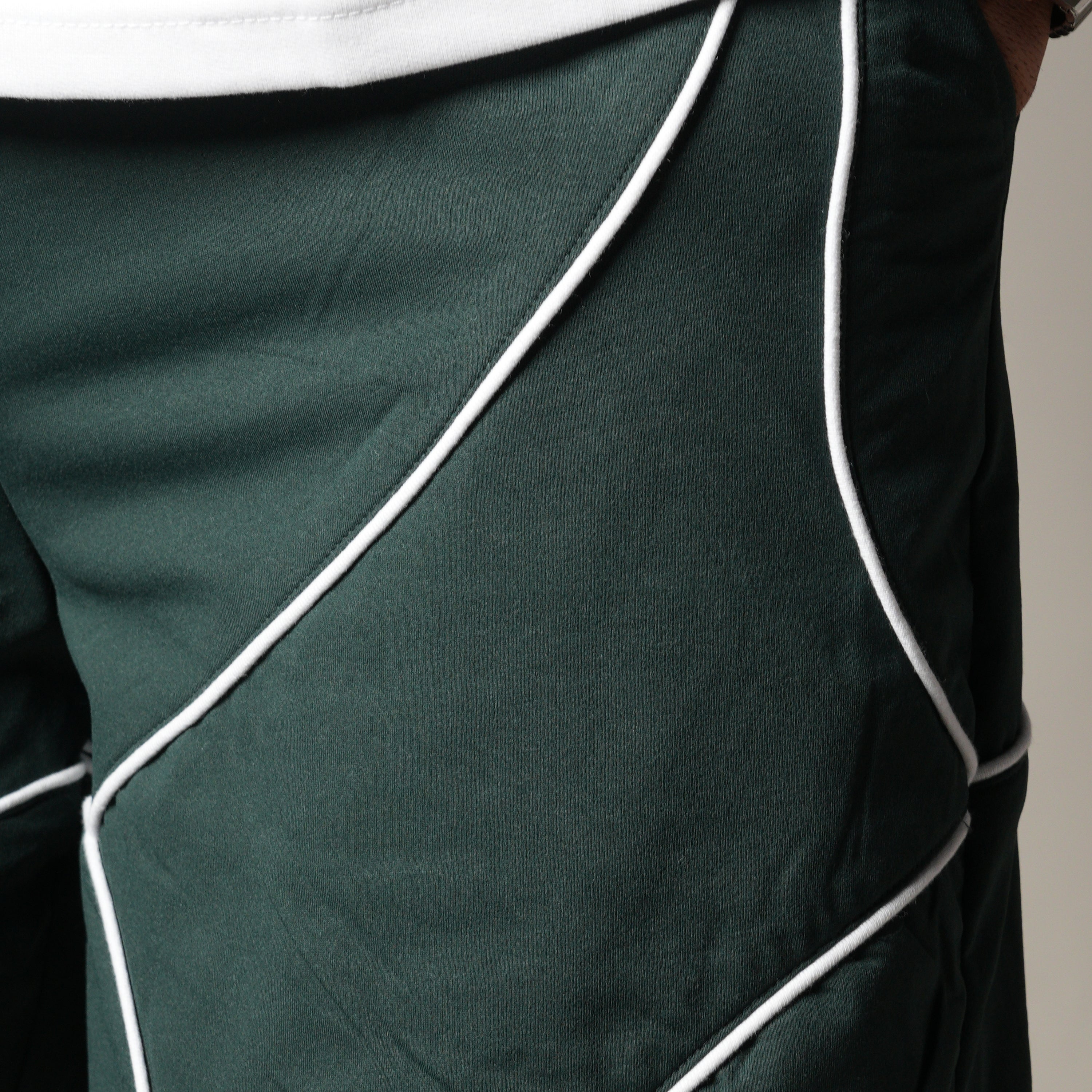 DARK GREEN VELOCITY CURVE SHORTS