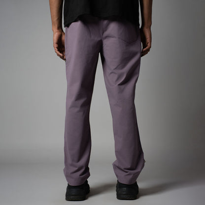 DUSTY PURPLE DRAWSTRING CARGO SWEATPANTS