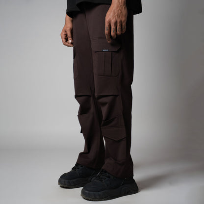 COFFEE FOUR POCKET CARGO SWEATPANTS