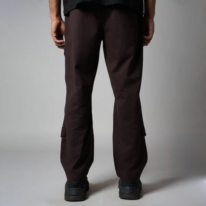 COFFEE FOUR POCKET CARGO SWEATPANTS